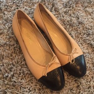 Chanel Two Tone Flats